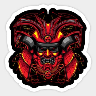 samurai mask clan Sticker